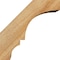 Ekena Millwork 6"W x 8"D x 8"H Balboa Rough Sawn Knee Brace, Western Red Cedar BRC06X08X08BOA00RWR - alternate 4